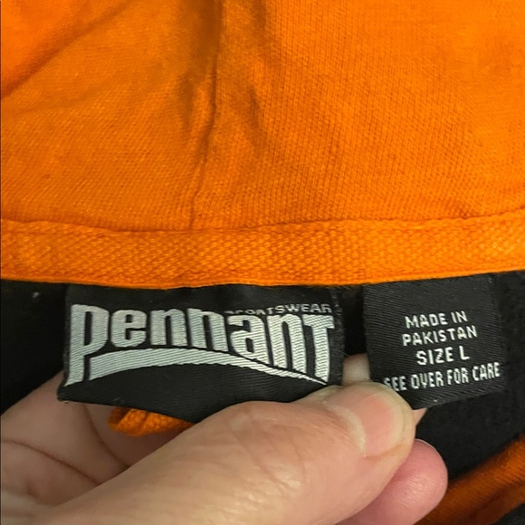 Remsen Men's Black and Orange Basketball Sweater - Picture 2 of 2